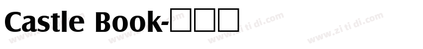 Castle Book字体转换